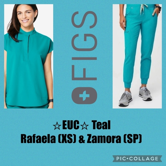 Figs Other - FIGS Teal Rafaela (XS) & Zamora (S/P)
